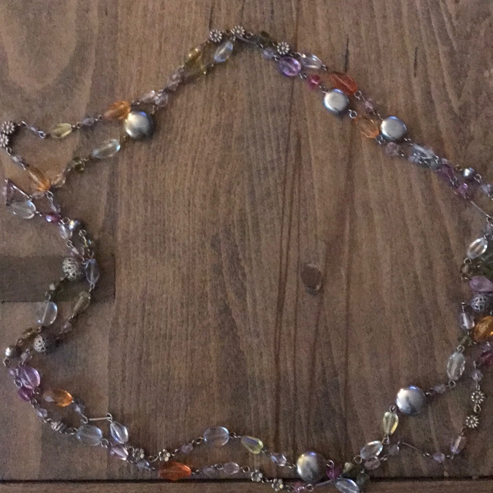 Wrap beaded necklace